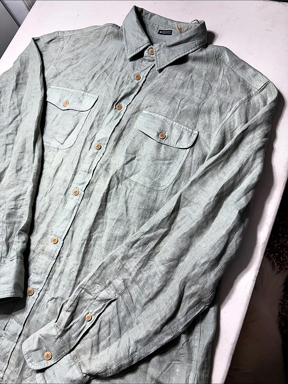 Faherty Irish Linen Safari Shirt